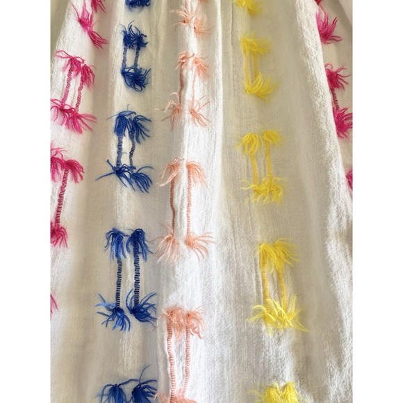 Lou & Grey For Loft Fringe Cami Dress Flirty Colorful Babydoll Airy Girlie Sz S - Picture 9 of 11